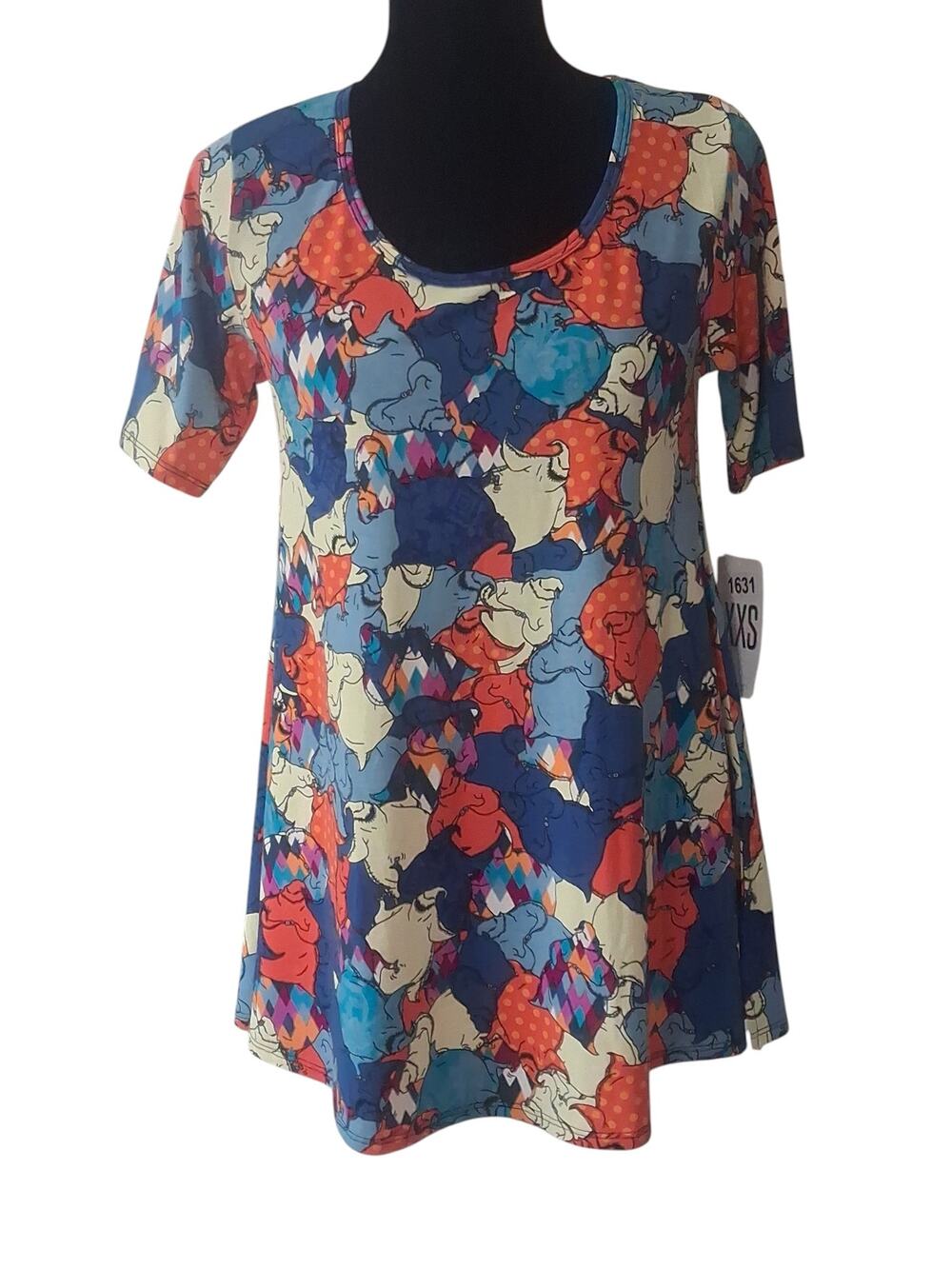 LuLaRoe "Perfect T" Disney Ghost T-shirt Short Sleeve Scoop Neck Size XXS
